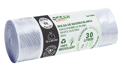 White dustbin bag 52x60 G60 - Ref. 70002