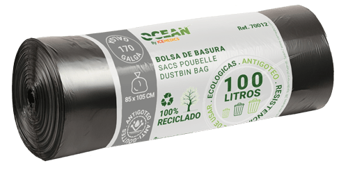 Black Dustbin Bag 85x105 G170 - Ref. 70012