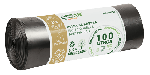 Black Dustbin Bag 85x105 G210 - Ref. 70013
