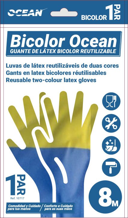 Bicolor-Ocean_web Guante reutilizable de látex bicolor Icemedics