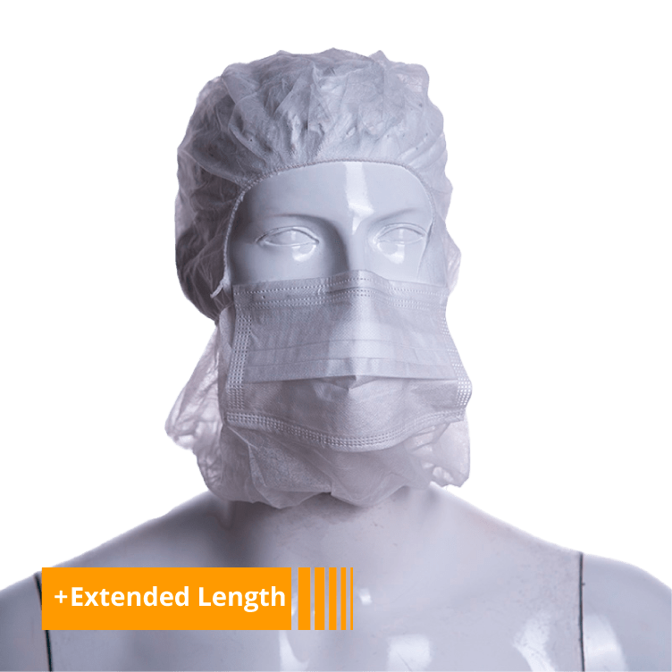 Polypropylene Hood with 3-Layer Surgical Mask Icemedics