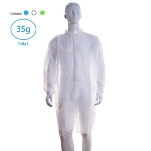 Bata de Polipropileno 35g Cierre Velcro – Talla L