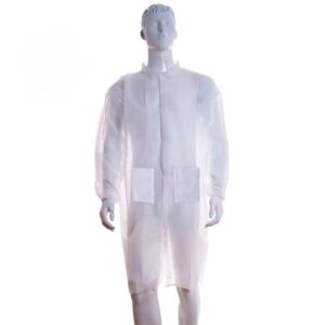 Bata de Polipropileno 35g Cierre Velcro – Talla XL – Con Bolsillos