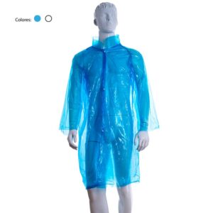 Bata de Polietileno LDPE 114x146cm, Cierre Corchetes