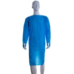 Bata Alta Protección CPE, Puño Engarzado, Talla L